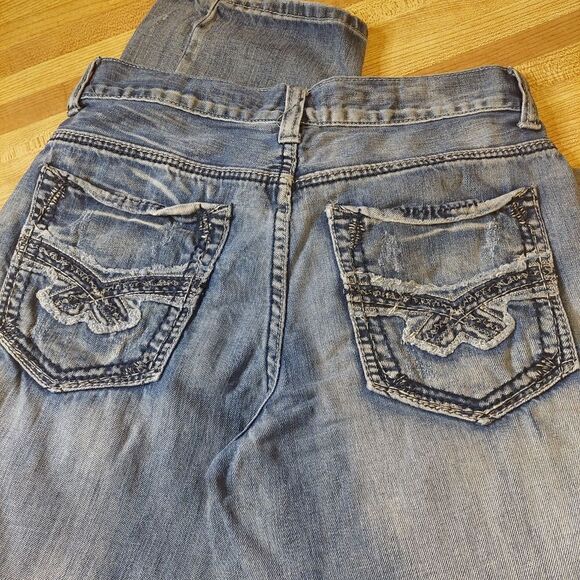 Helix Men's Jeans Size 29x30 Medium Wash Relaxed Fit Straight Leg - Picture 12 of 16